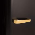 CREATE Frigorífico combi RETRO FRIDGE 150 281 L 102 W Clase energética D Negro Maneta Oro - Imagen 4