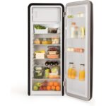 CREATE Frigorífico combi RETRO FRIDGE 150 281 L 102 W Clase energética D Negro Maneta Negra - Imagen 7