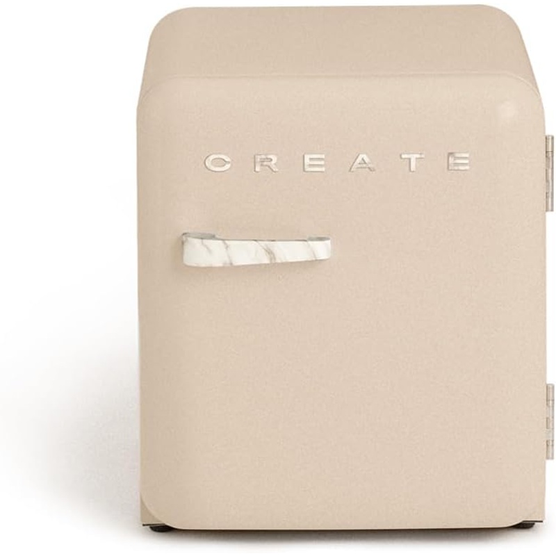 VN9tTbS60x Frigorífico RETRO FRIDGE 50 48 L 39 dB Clase energética F Arena Maneta Mármol CREATE - Imagen 1