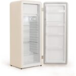 CREATE RETRO FRIDGE 150 Frigorífico combi 281 L 102 W Clase energética D Blanco Maneta Oro - Imagen 6