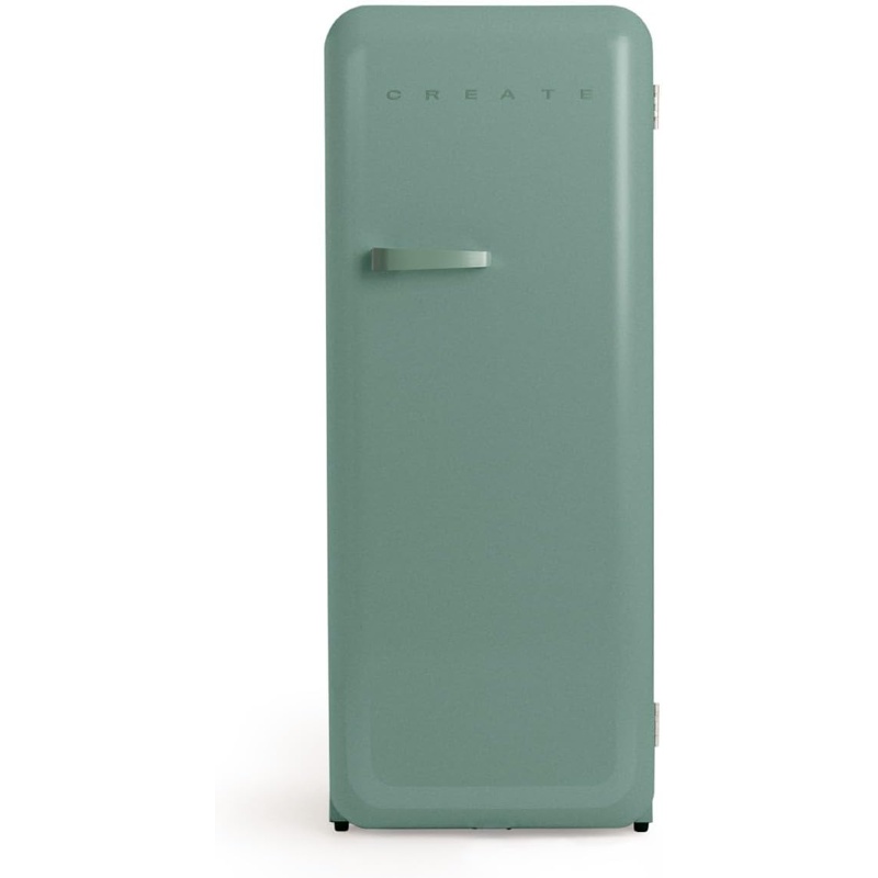 YEnt9blPIS CREATE Frigorífico combi RETRO FRIDGE 150 281 L 102 W Clase energética D Verde Maneta Verde Sage - Imagen 1