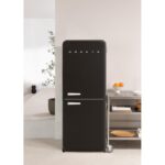 CREATE RETRO FRIDGE COMBI 185 Frigorífico combi 401 L NoFrost Clase energética E Negro Maneta Blanco Roto - Imagen 3