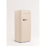 CREATE RETRO FRIDGE 150 Frigorífico combi 281 L 102 W Clase energética D Arena Maneta Negra - Imagen 3