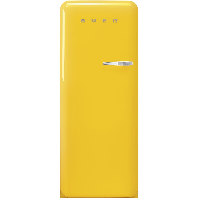 lJAnEAj69e SMEG Frigorífico FAB28ULYW3 270 L 35 dB Clase energética D Amarillo Bisagra izquierda - Imagen 1