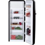 Frigorífico combi RETRO FRIDGE 150 281 L 102 W Clase energética D Negro Maneta Plata CREATE - Imagen 6