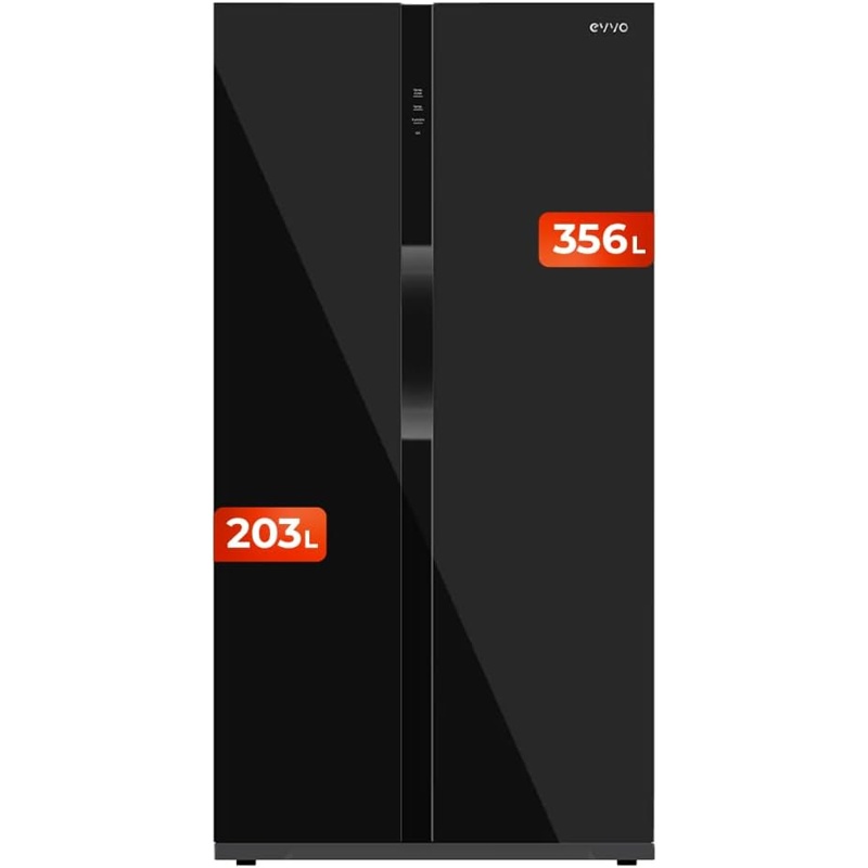pUtavUlI9m Frigorífico americano 550 L NoFrost Clase energética D EVVO F90 Glass - Imagen 1