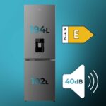 Frigorífico combi Bolero CoolMarket Combi 296 DF WD Inox oscuro 296 L Clase energética E Cecotec - Imagen 7