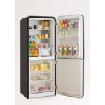 Frigorífico combi RETRO FRIDGE COMBI 185 401 L NoFrost Clase energética E Negro Maneta Mármol CREATE - Imagen 6