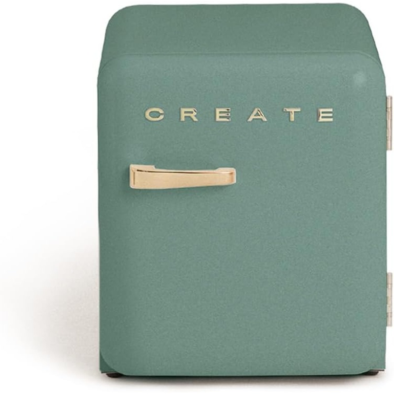 rz7fZQ1rt6 CREATE RETRO FRIDGE 50 Frigorífico 48 L Clase energética F 39 dB Verde Maneta Oro 48 L - Imagen 1