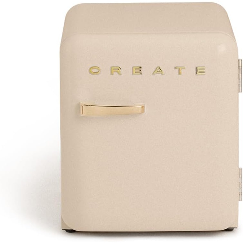 vAdeaeIMVX Frigorífico CREATE RETRO FRIDGE 50 48 L Arena Maneta Oro Clase energética F 39 dB - Imagen 1