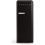 CREATE RETRO FRIDGE 150 Frigorífico combi 281 L 102 W Clase energética D Negro Maneta Mármol