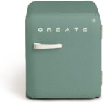 CREATE Frigorífico RETRO FRIDGE 50 Clase energética F 48 L 39 dB Verde Maneta Blanco Roto