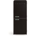 CREATE RETRO FRIDGE COMBI 185 Frigorífico combi 401 L NoFrost Clase energética E Negro Maneta Verde Sage