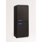 CREATE RETRO FRIDGE COMBI 185 Frigorífico combi 401 L NoFrost Clase energética E Negro Maneta Azul Cobalto - Imagen 7