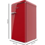 Frigorífico Bolero Coolmarket TT Origin 95 95 L Rojo Clase energética E Cecotec - Imagen 2